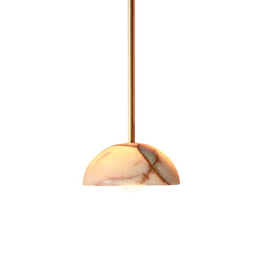 Aurelia Modern Minimalist Elegance Brass Metal Glass Pendant Lamp - Lamp Copper
