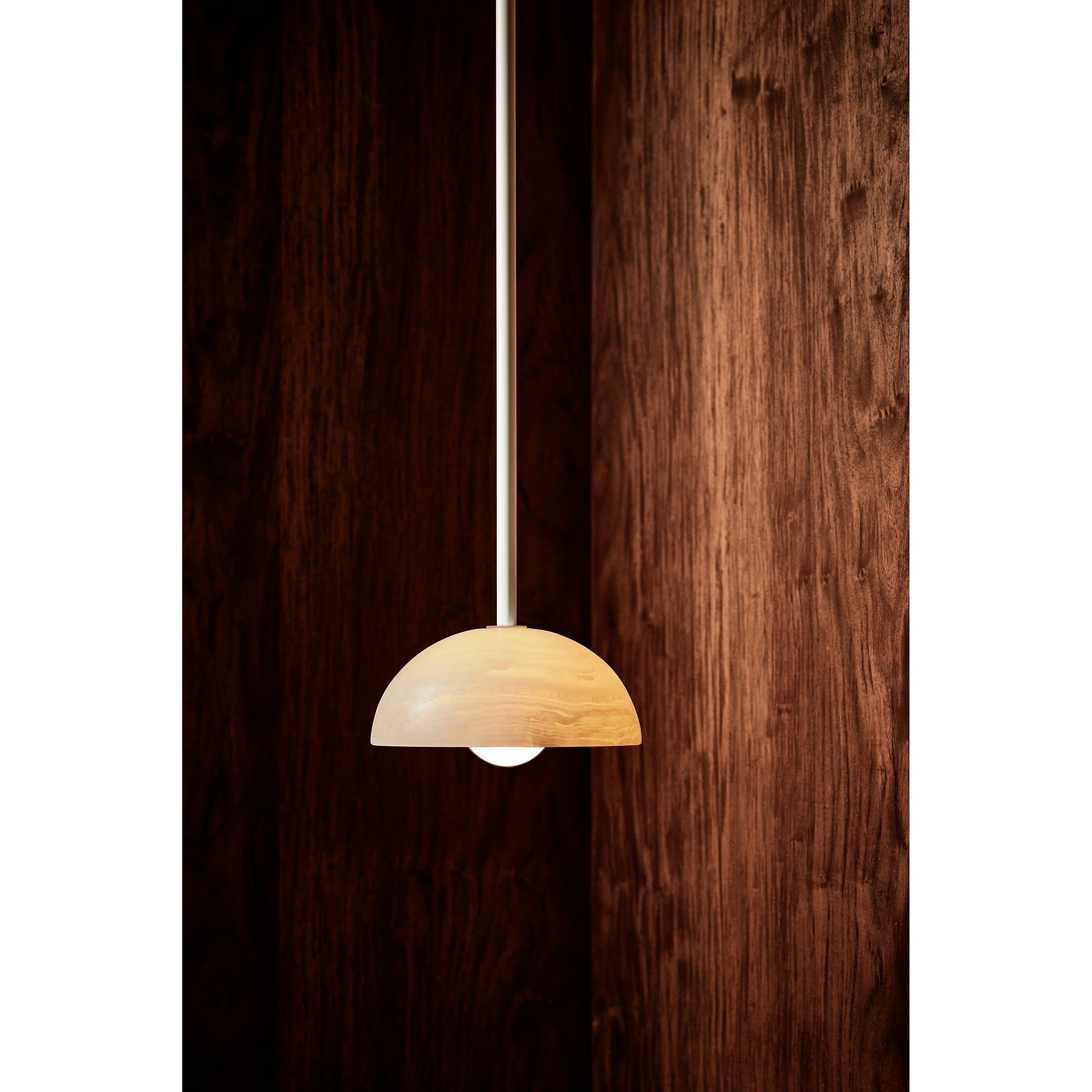 Aurelia Modern Minimalist Elegance Brass Metal Glass Pendant Lamp - Lamp Copper