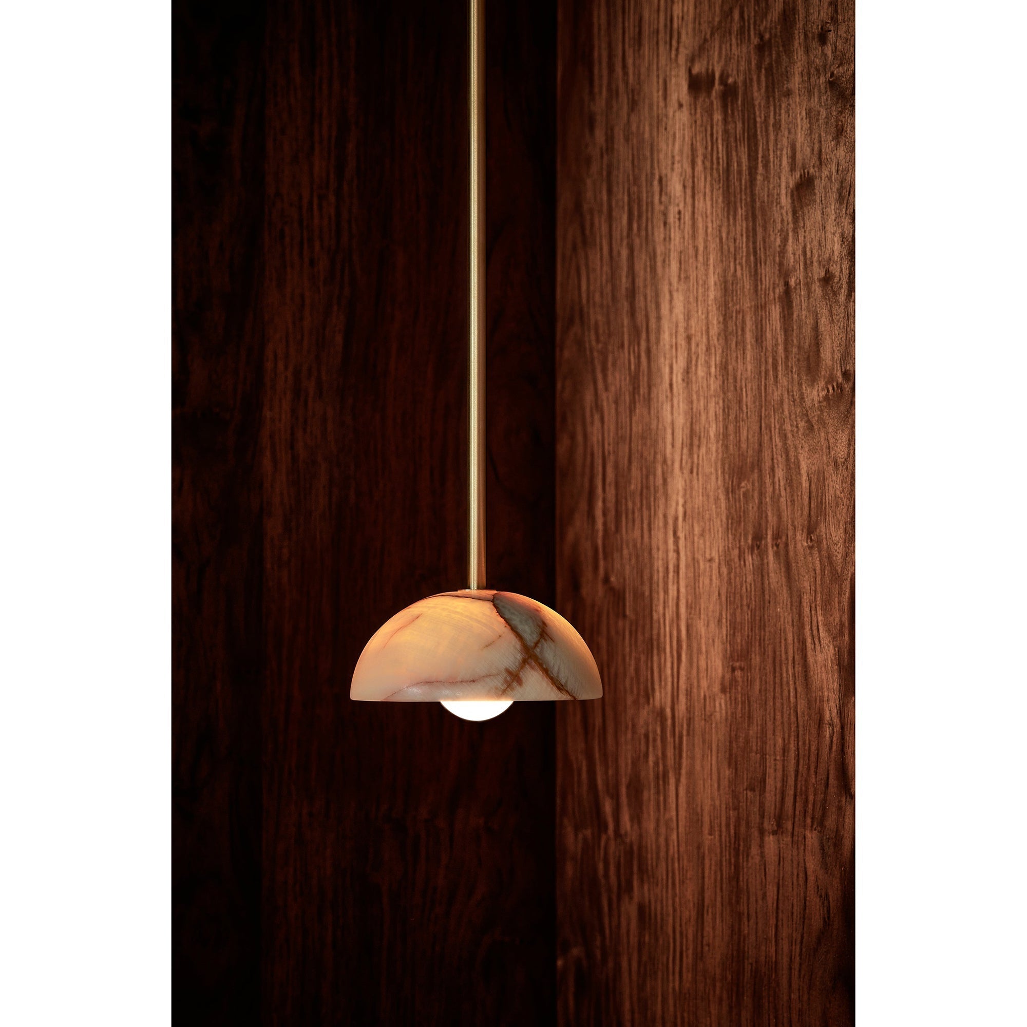 Aurelia Modern Minimalist Elegance Brass Metal Glass Pendant Lamp - Lamp Copper
