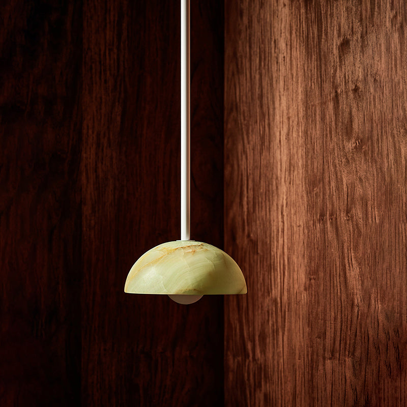 Aurelia Modern Minimalist Elegance Brass Metal Glass Pendant Lamp - Lamp Copper