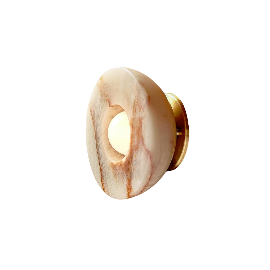 Ildvuvyo Surface Modern Minimalist Glass Metal Sconce Wall Lamp - Lamp Copper