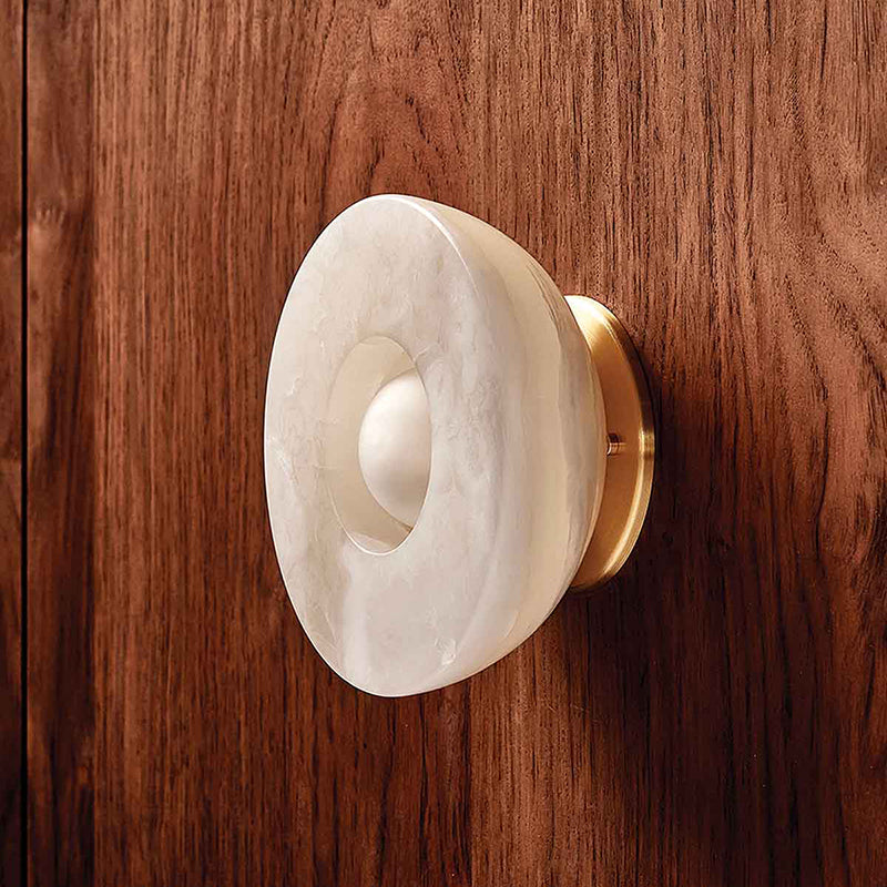 Ildvuvyo Surface Modern Minimalist Glass Metal Sconce Wall Lamp - Lamp Copper