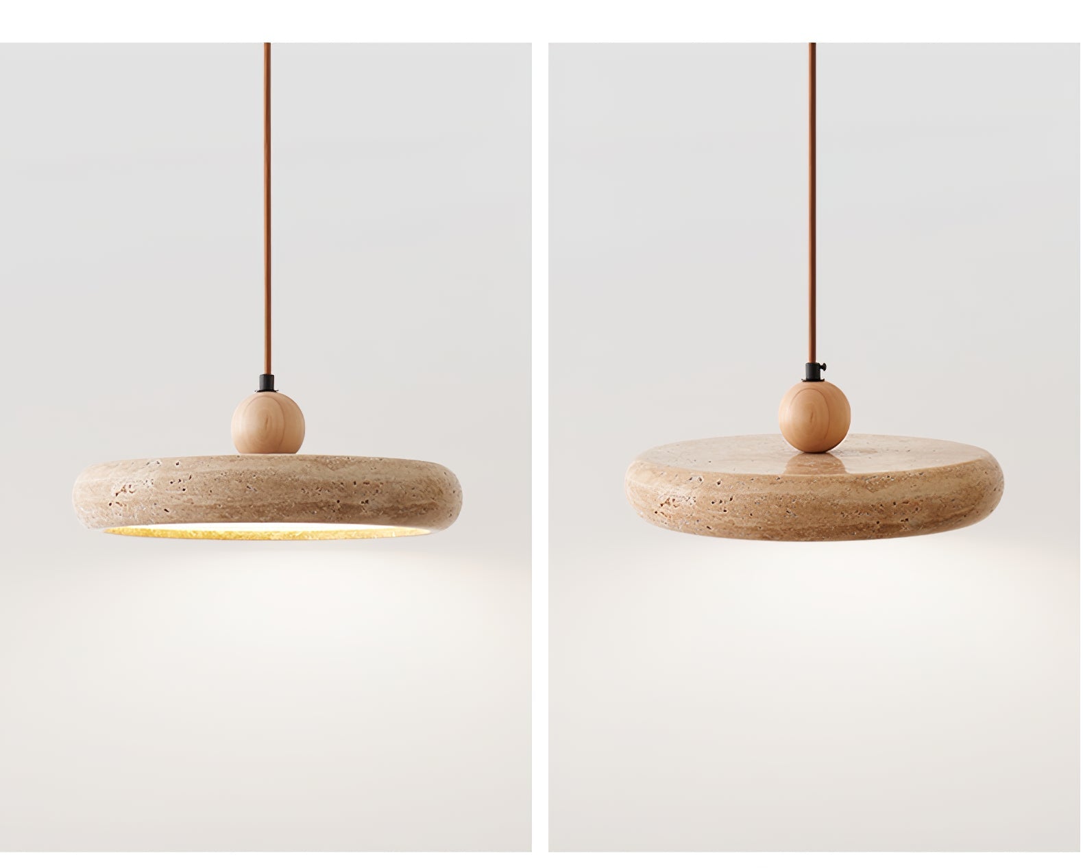 Zesolor Minimalist Travertine Pendant Light - Letslighting