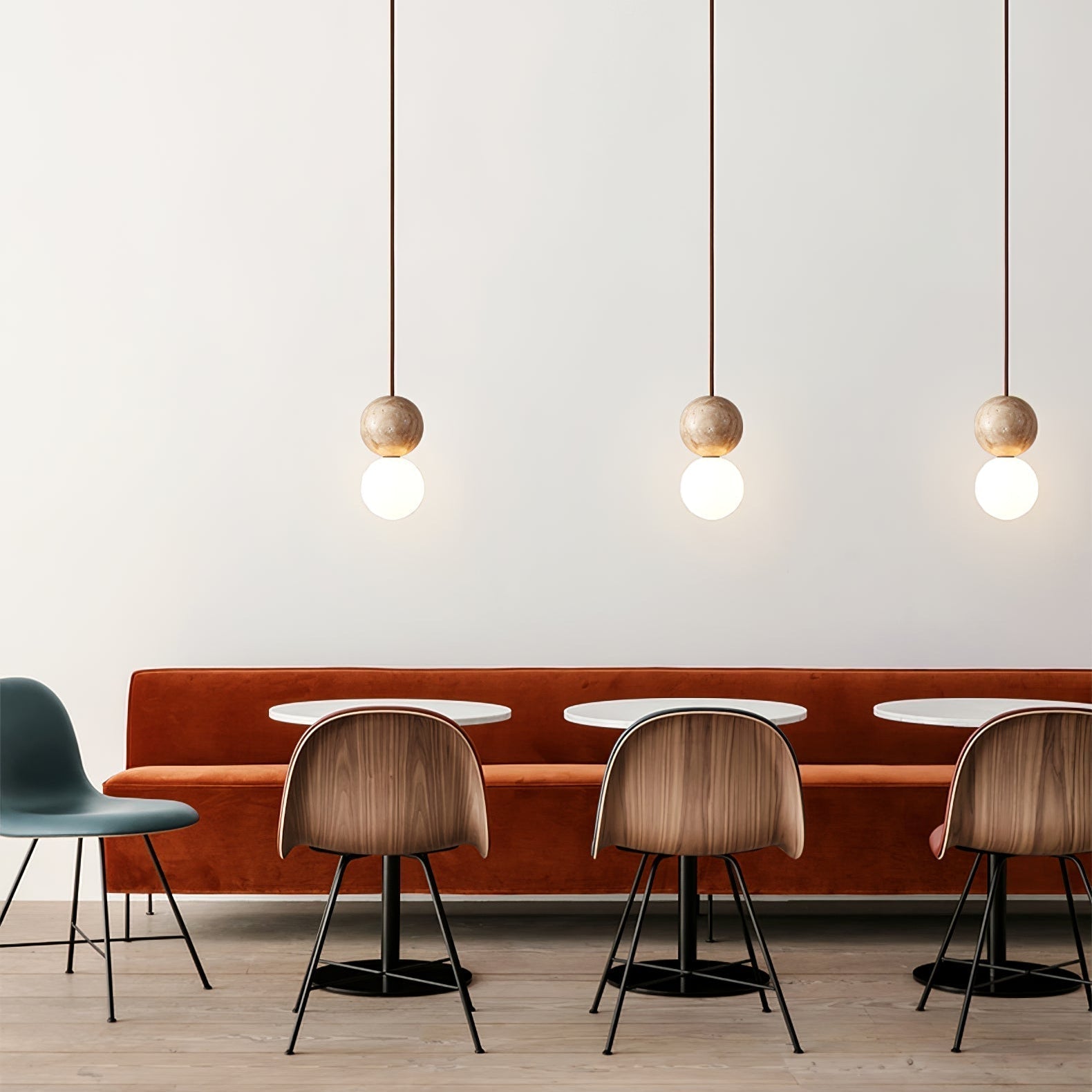 Luna Travertin Pendentif Lumière - Neutralighting