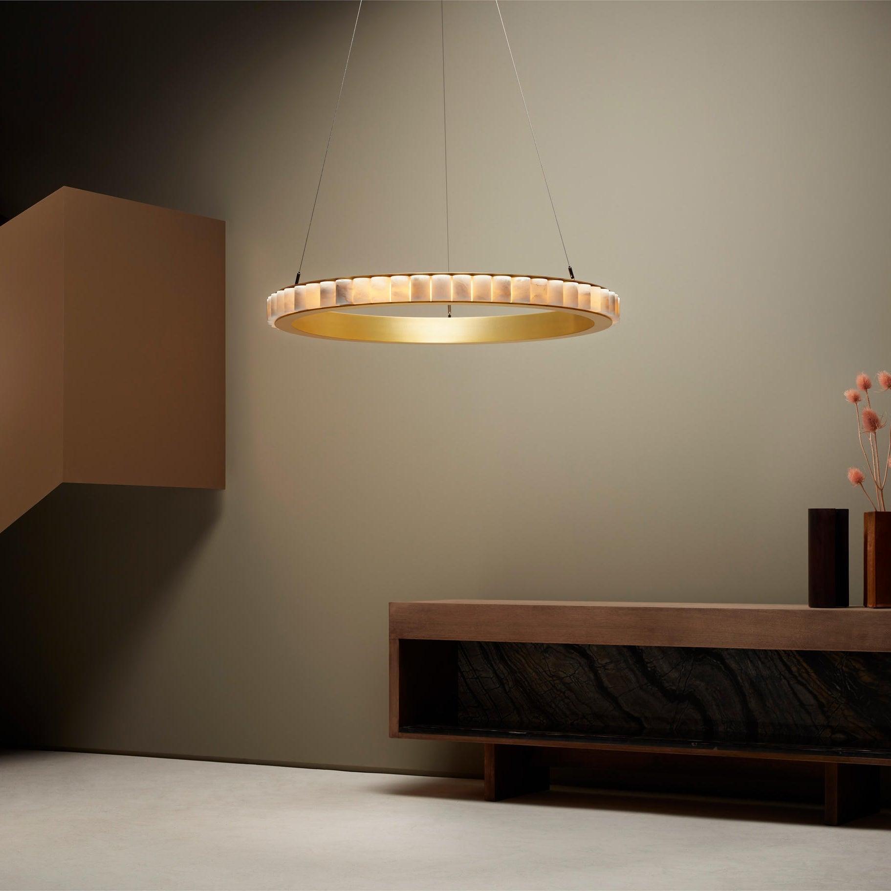 Sifuvyh Postmodern Luxury Stainless Alabaster Chandelier - Lamp Copper