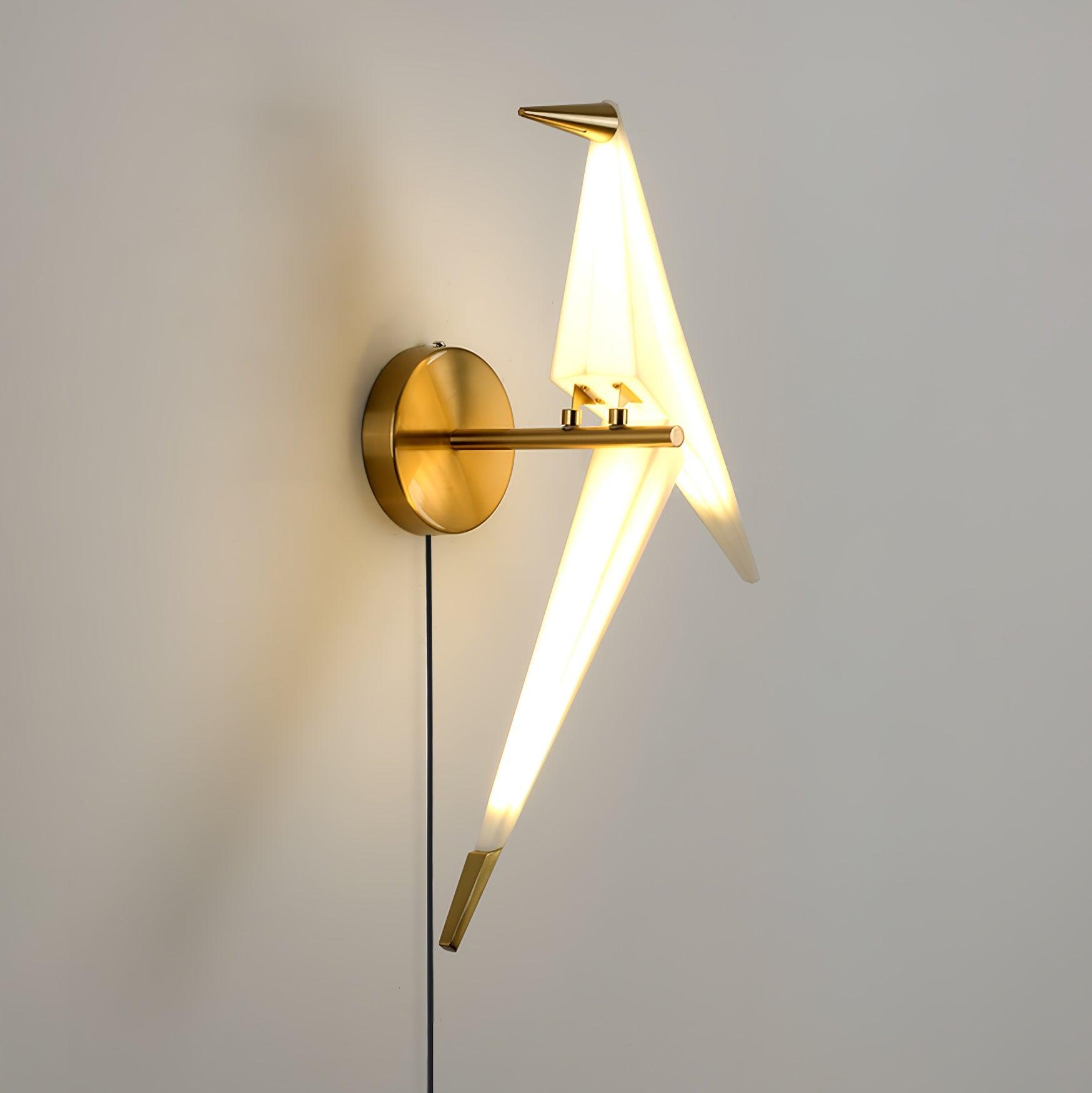 Visileth Nordic Art Crane Plug-In Wall Lamp - Neutralighting