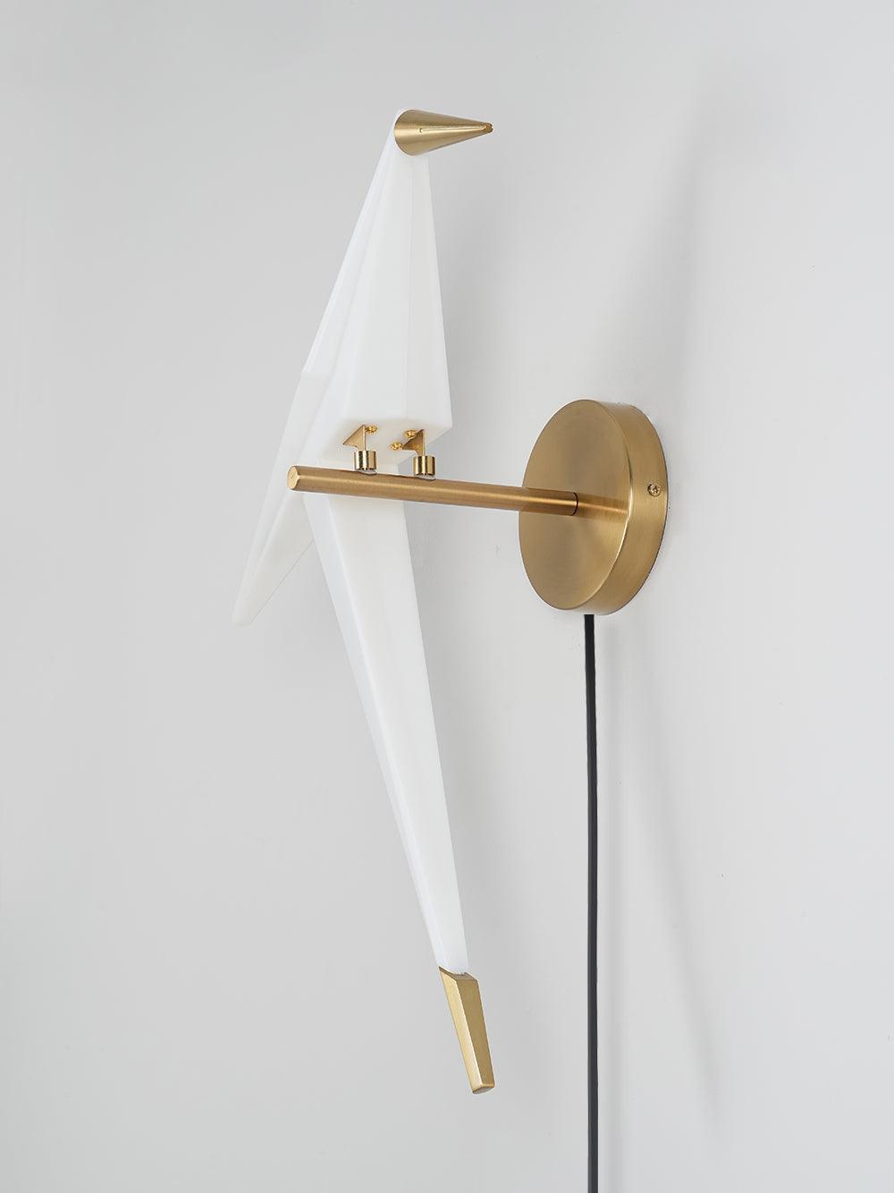 Visileth Nordic Art Crane Plug-In Wall Lamp - Neutralighting