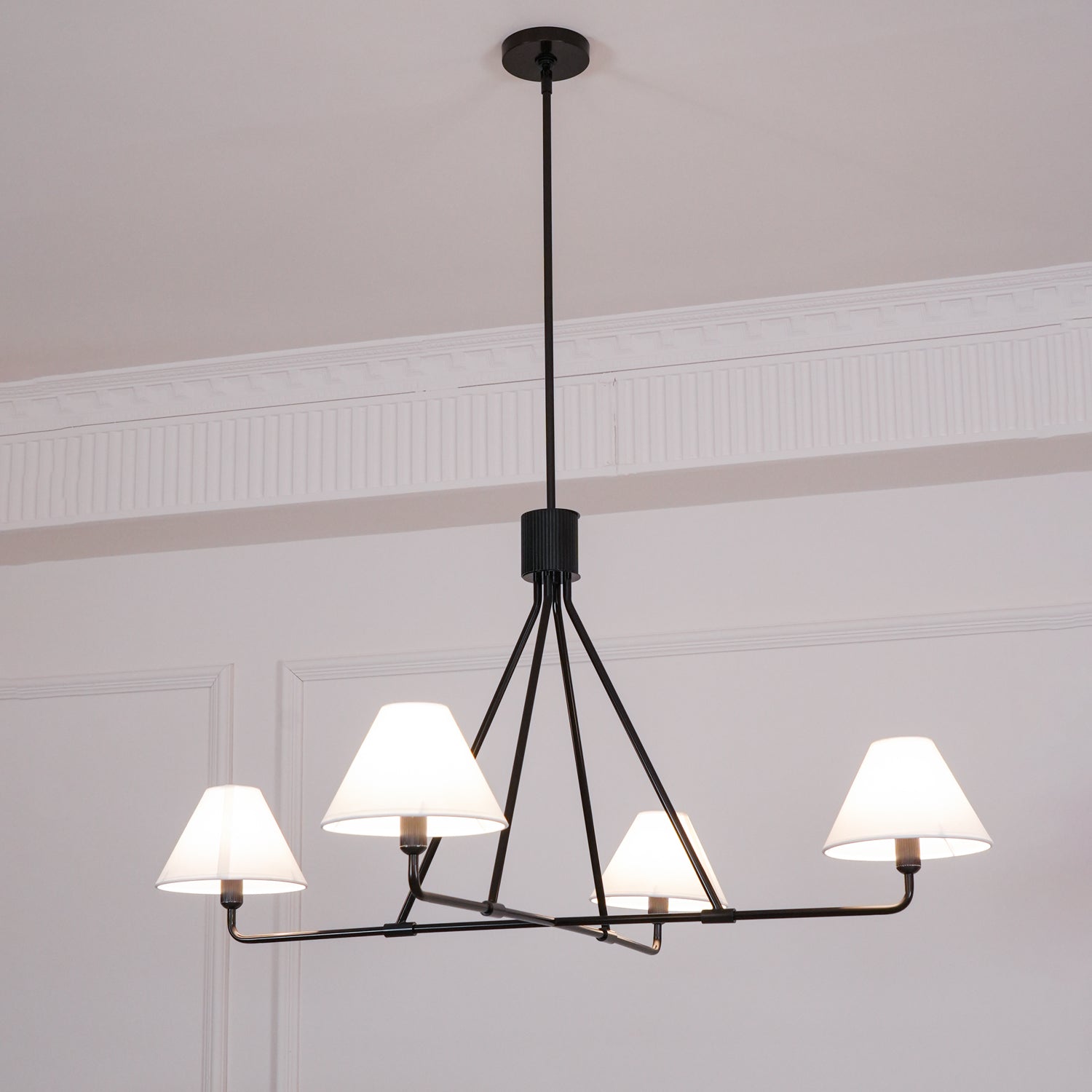 Ornuvyh Ancien Industriel Métal Tissu Lustre - Neutralighting