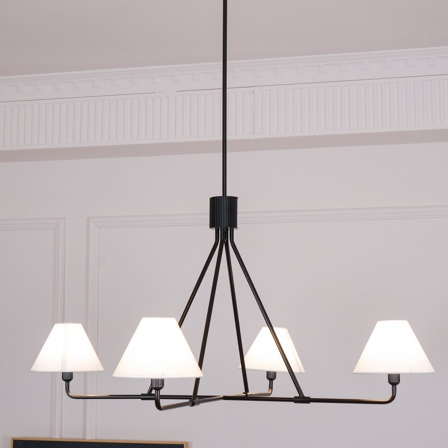 Ornuvyh Ancien Industriel Métal Tissu Lustre - Neutralighting