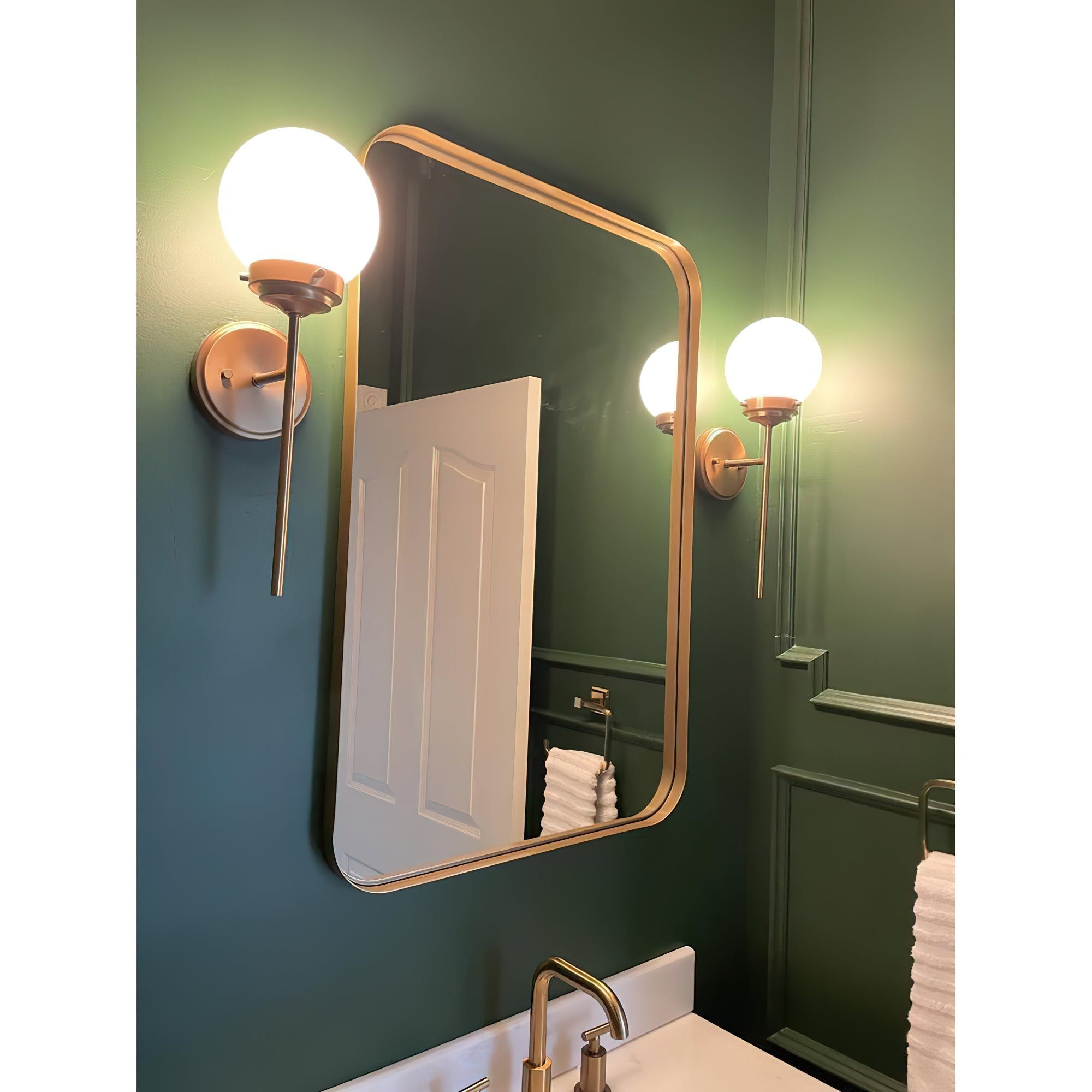 Waegnuvyh Moderne Minimaliste Laiton Verre Applique Murale - Neutralighting