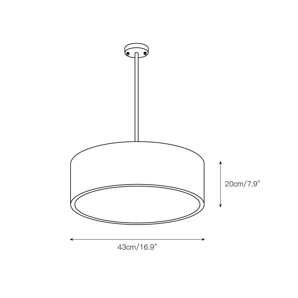 Qvistuvyu Moderne Minimaliste Élégance Métal Suspension - Neutralighting