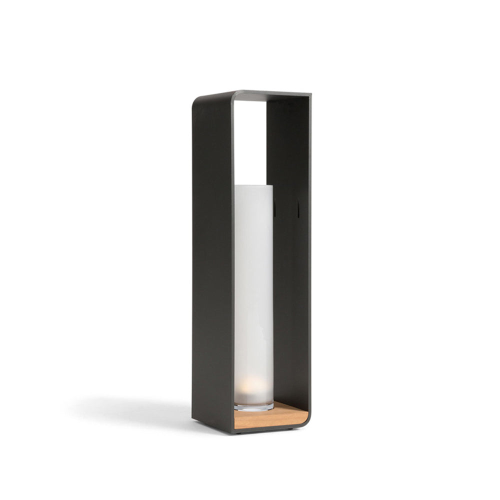 Halie Lampadaire Solaire Bougie Moderne. Métal. Noir. Allée - Neutralighting