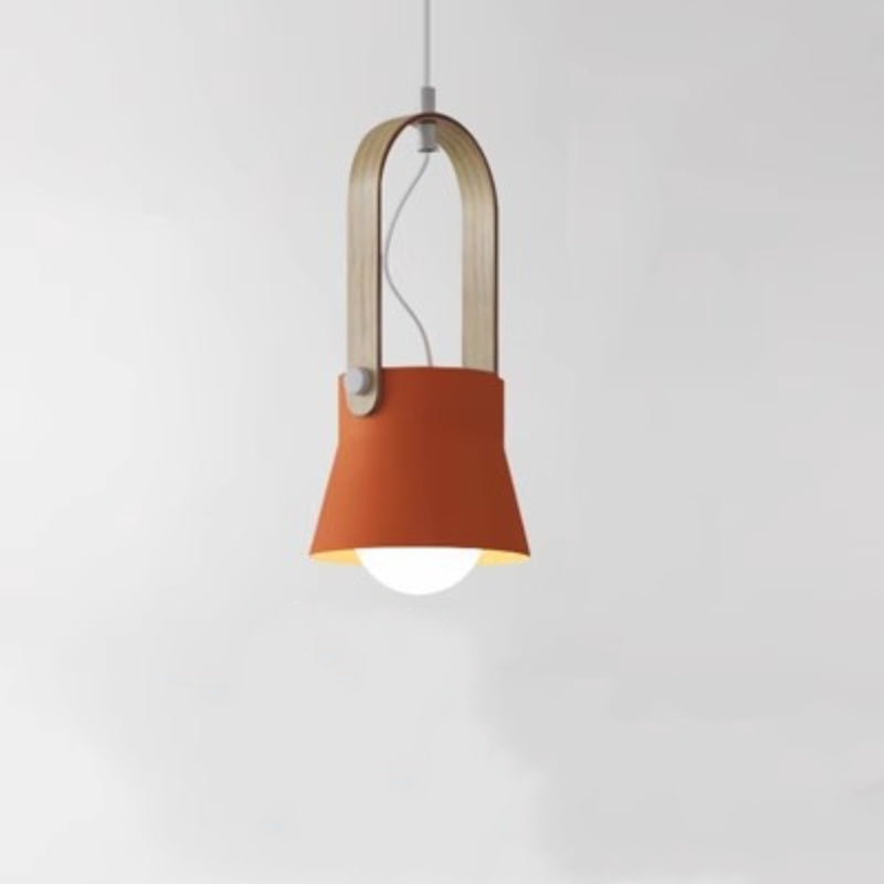 Valentina Vintage Suspension Noir/Orange Métal/Bois Chambre à coucher - Neutralighting