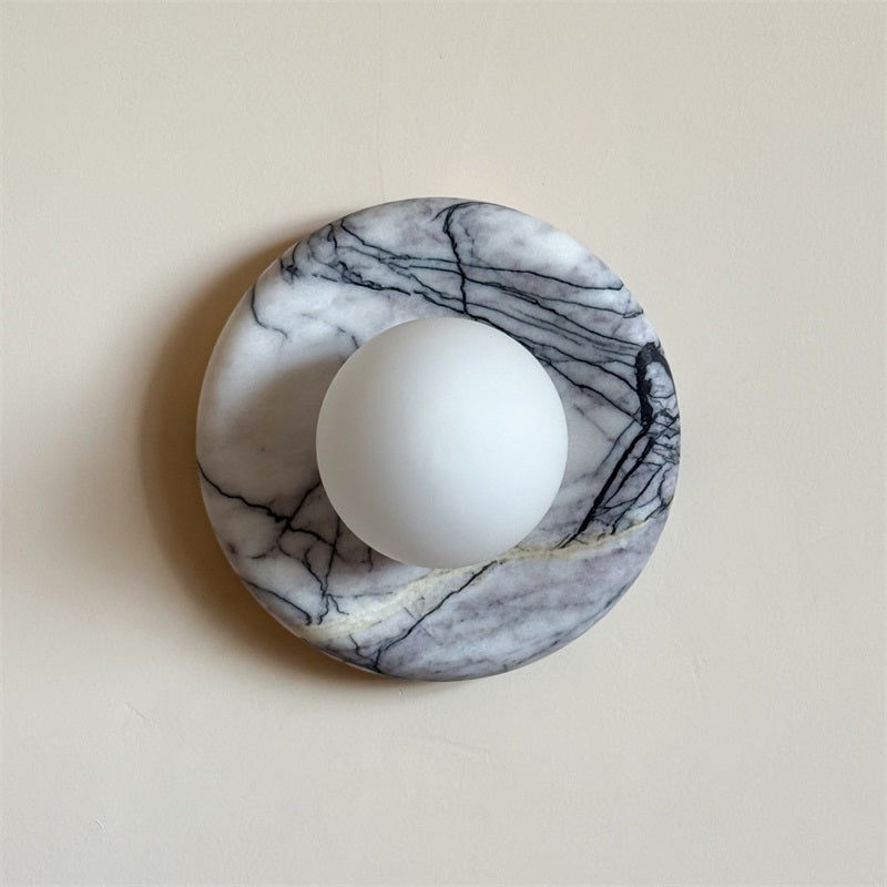 Zoraean Premium Elegance White Marble Sconce Wall Lamp - Lamp Copper