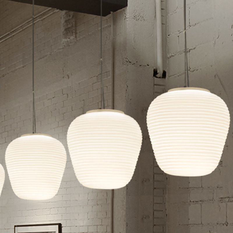 Ritta Design LED Suspension Blanc Verre Métal Chambre à coucher - Neutralighting