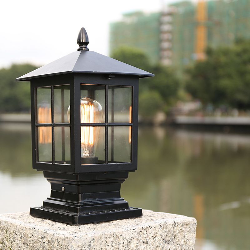 Silva Lampe de Poteau en forme de Lanterne, L 35CM