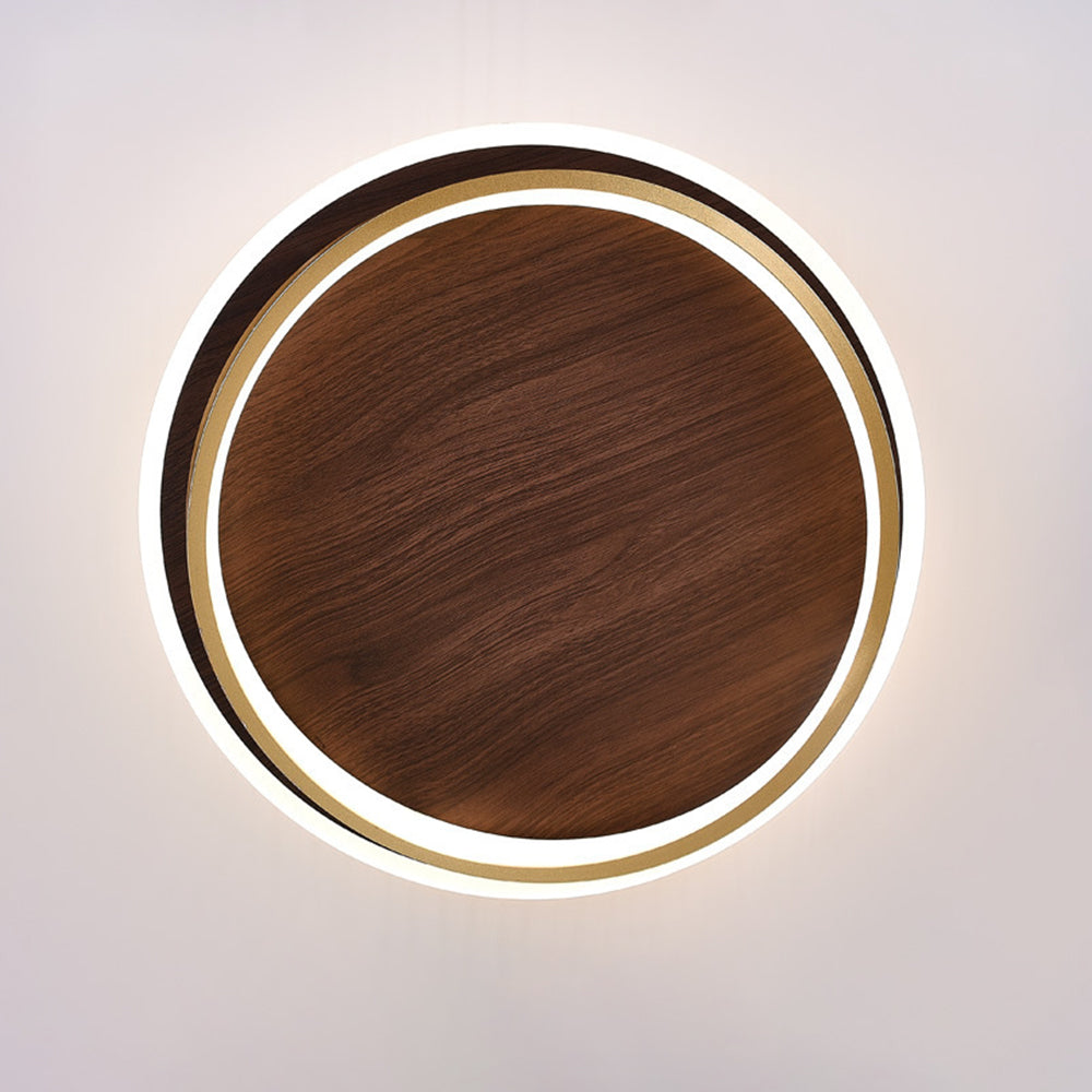 Arisha Moderne Rund Dimmable Plafonnier Or Métal Acrylique Chambre à coucher