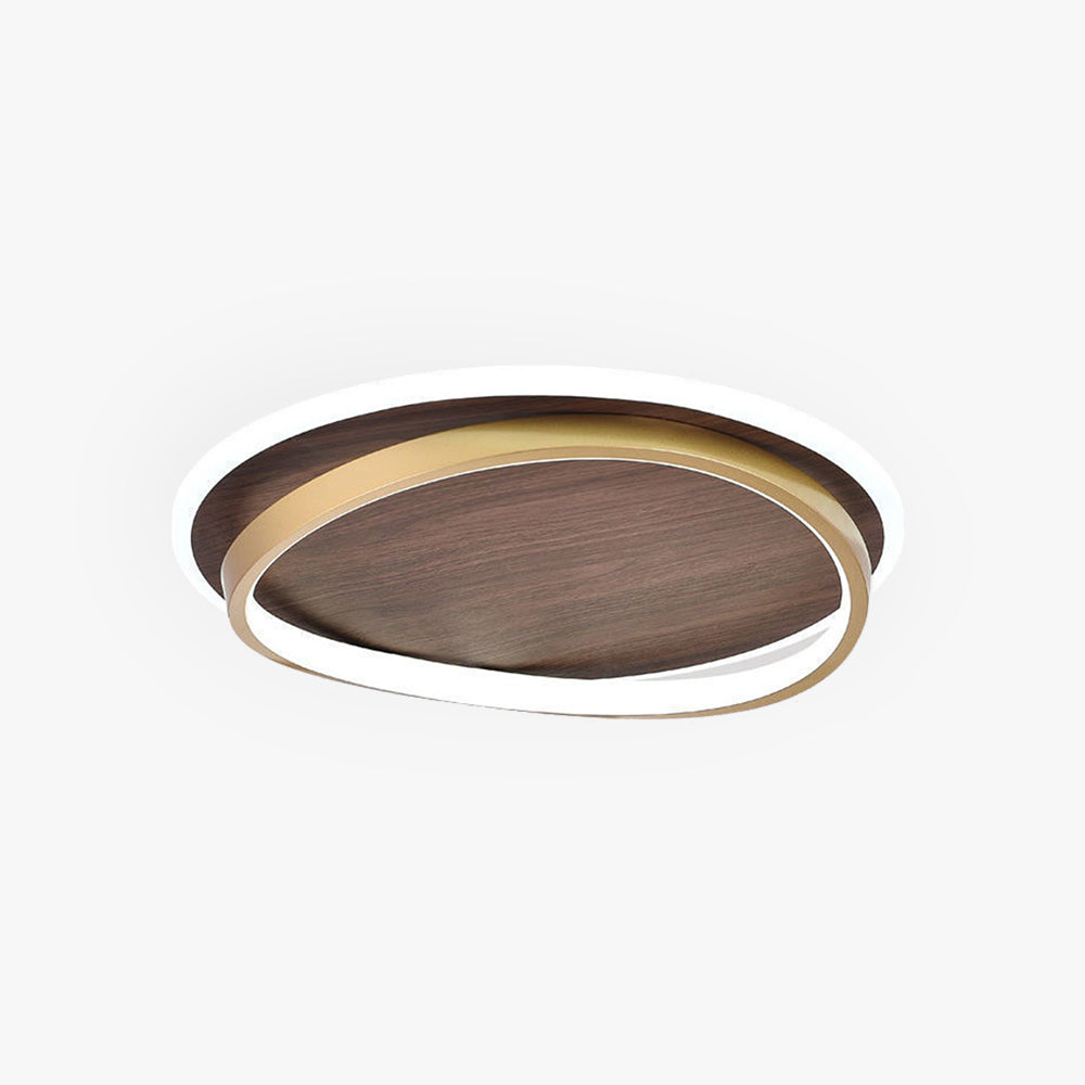 Arisha Moderne Rund Dimmable Plafonnier Or Métal Acrylique Chambre à coucher
