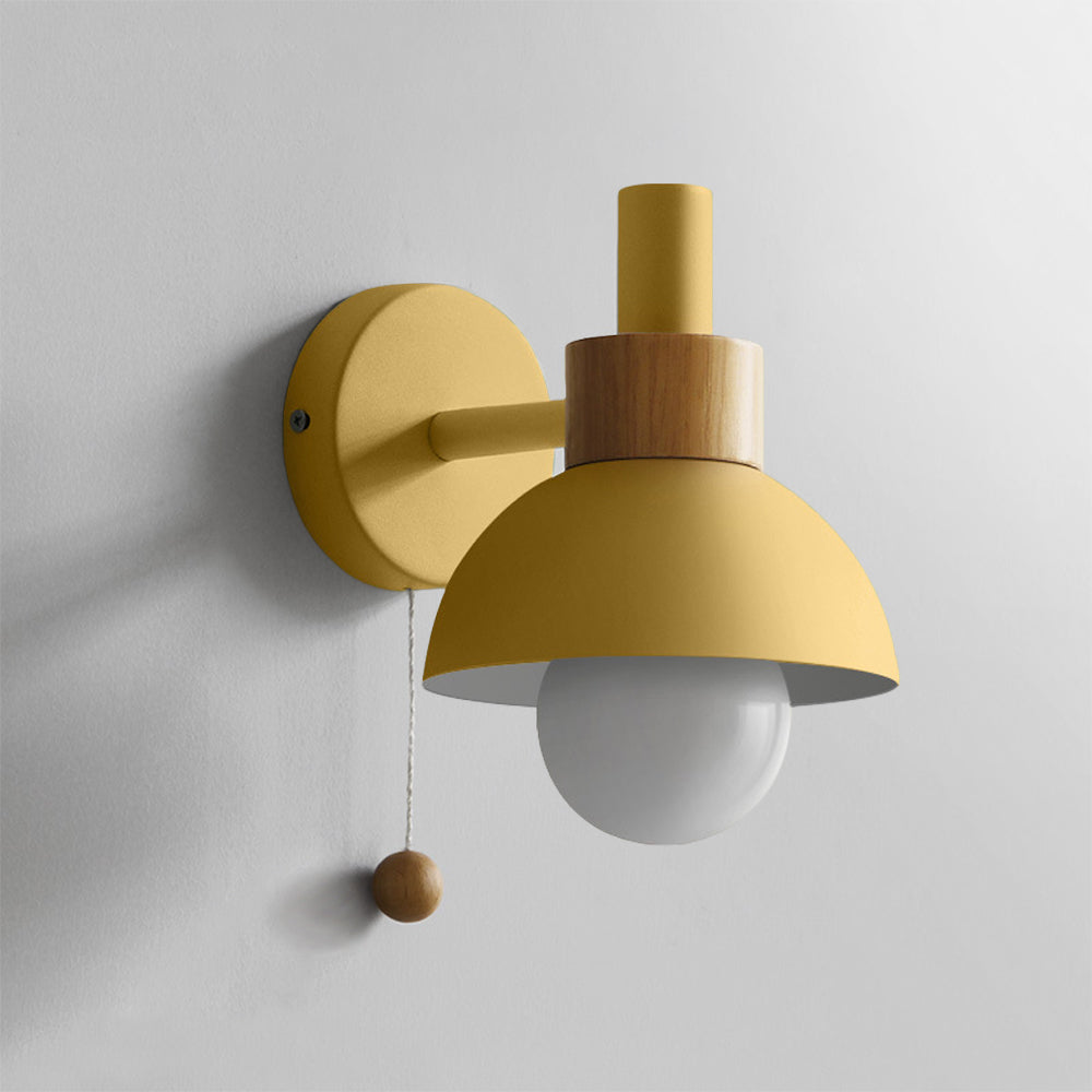 Valentina Moderne LED Applique Murale Métal/Verre Chambre à coucher Blanc/Jaune/Rose/Vert