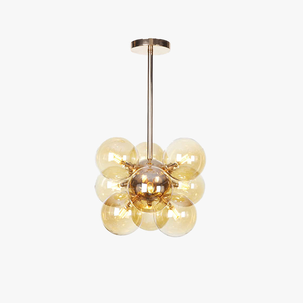 Valentina Minimalisme Rond Suspension Métal/Verre Chambre à coucher - Neutralighting