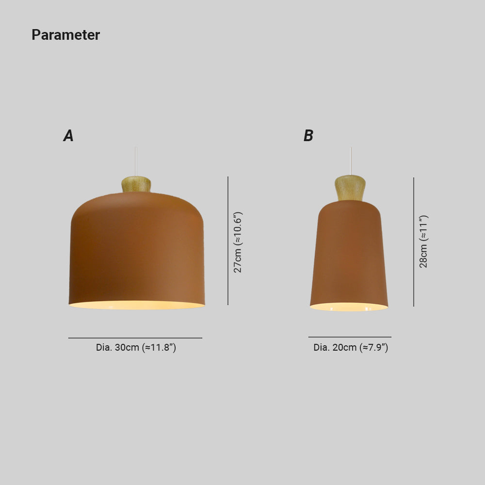 Valentina Minimalisme Suspension Rouge/Noir/Gris/Marron Chambre à coucher - Neutralighting