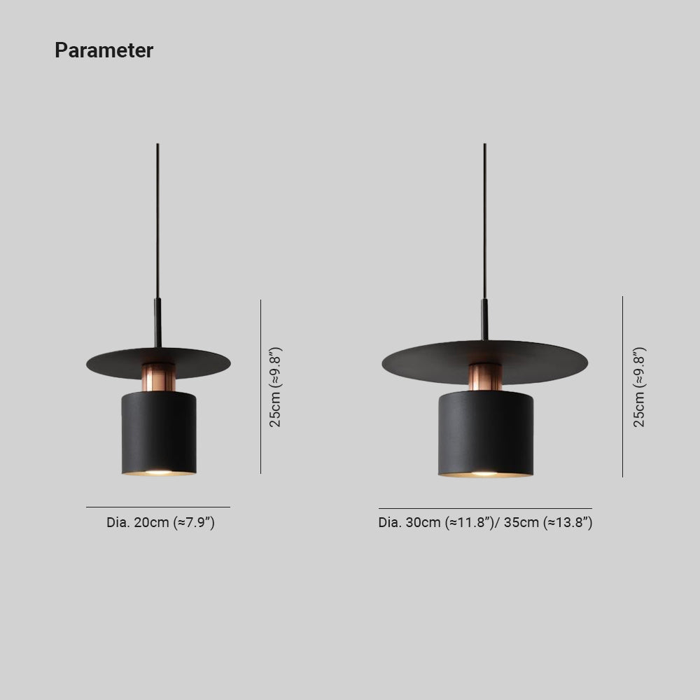 Valentina Industrie LED Suspension Métal Chambre à coucher/salle à manger - Neutralighting