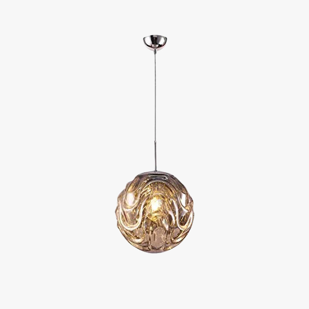 Valentina Moderne Sphère Suspension Verre Or/Noir Salle à manger - Neutralighting