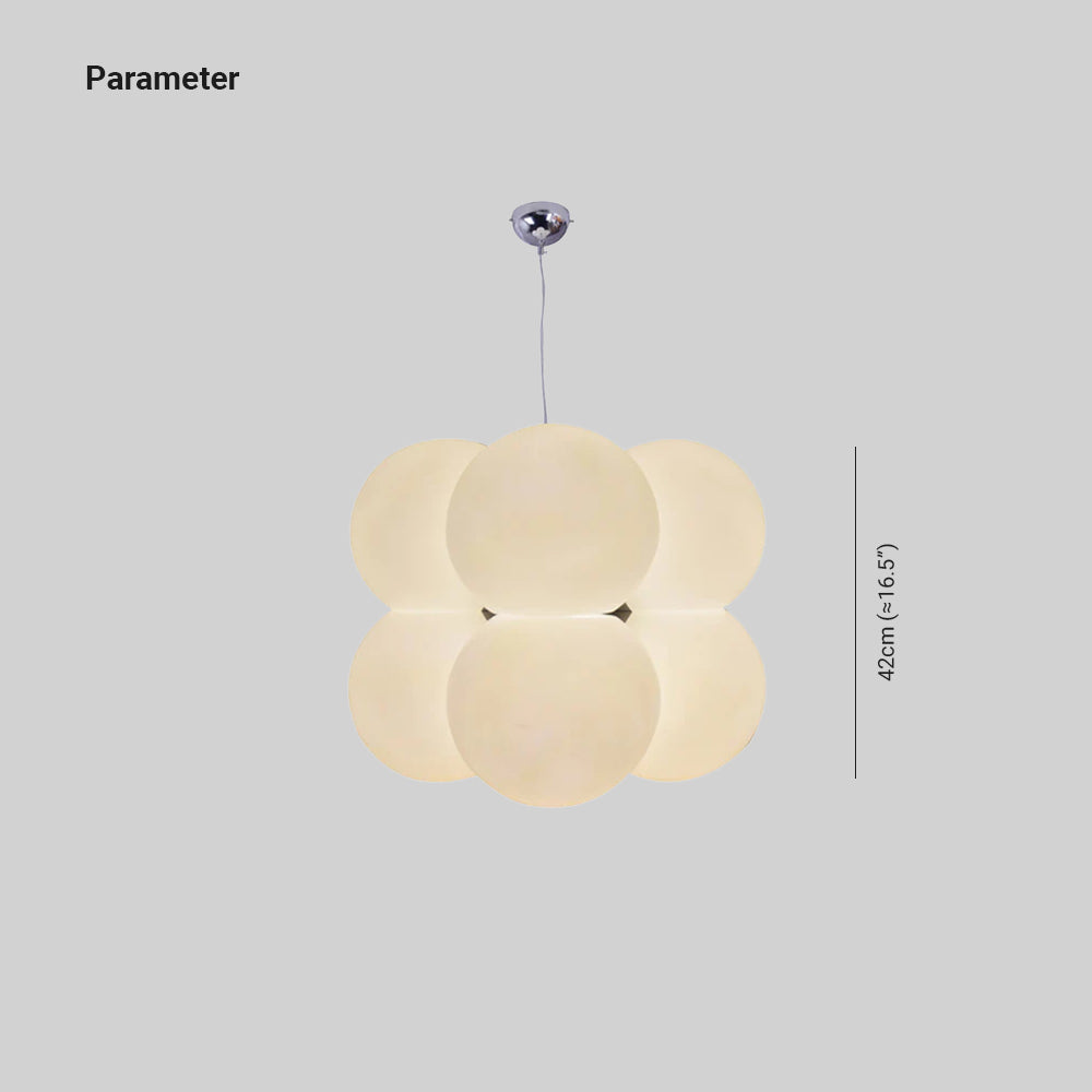Valentina Minimaliste Sphère Suspension Blanc Métal/Acrylique Salle À Manger - Neutralighting