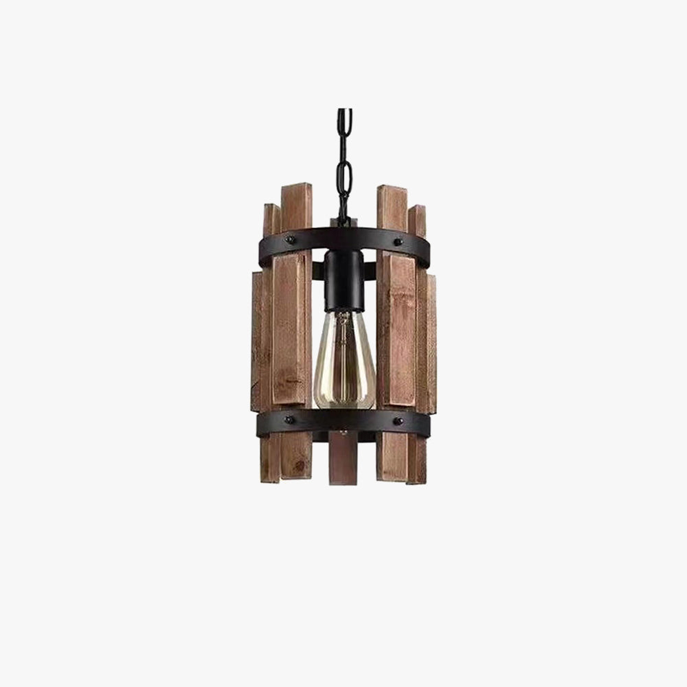 Epoch Rétro LED Suspension Métal/Bois Salon/Chambre À Coucher - Neutralighting