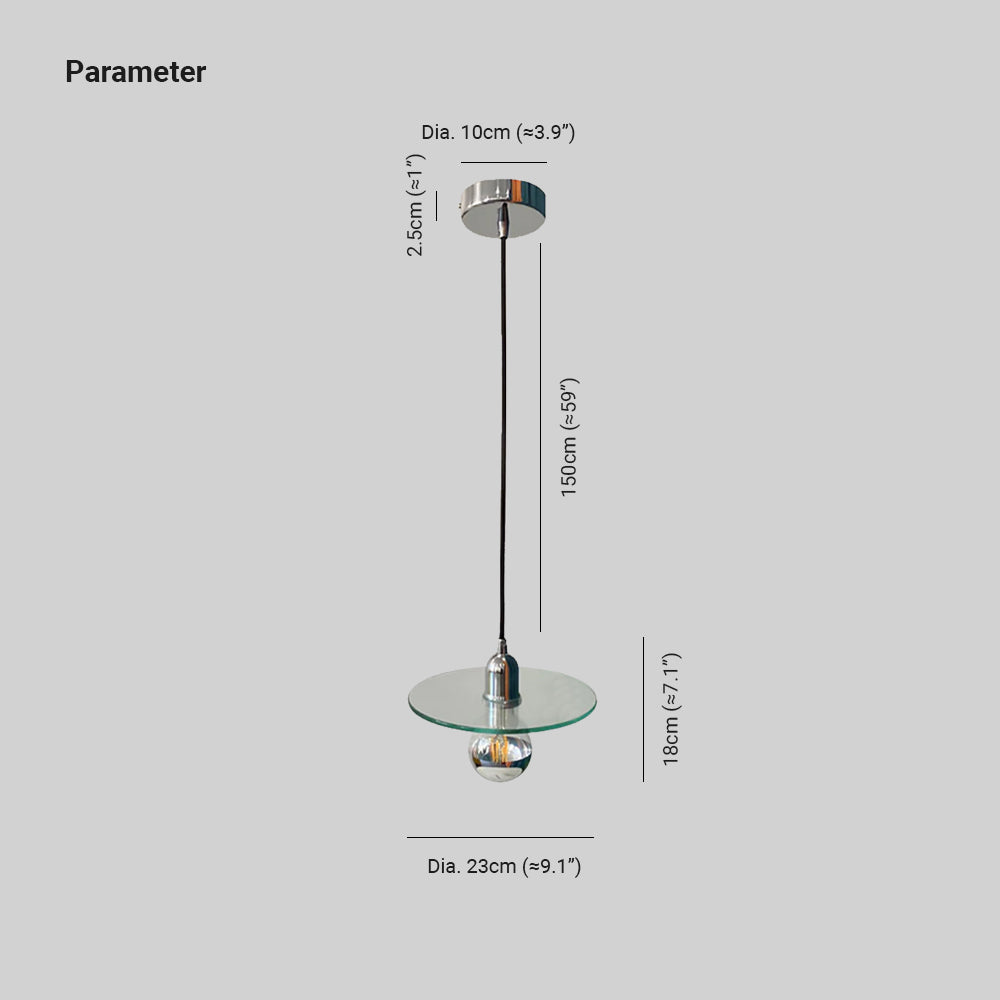 Valentina Moderne LED Sphère Suspension Verre Salon/Chambre À Coucher - Neutralighting