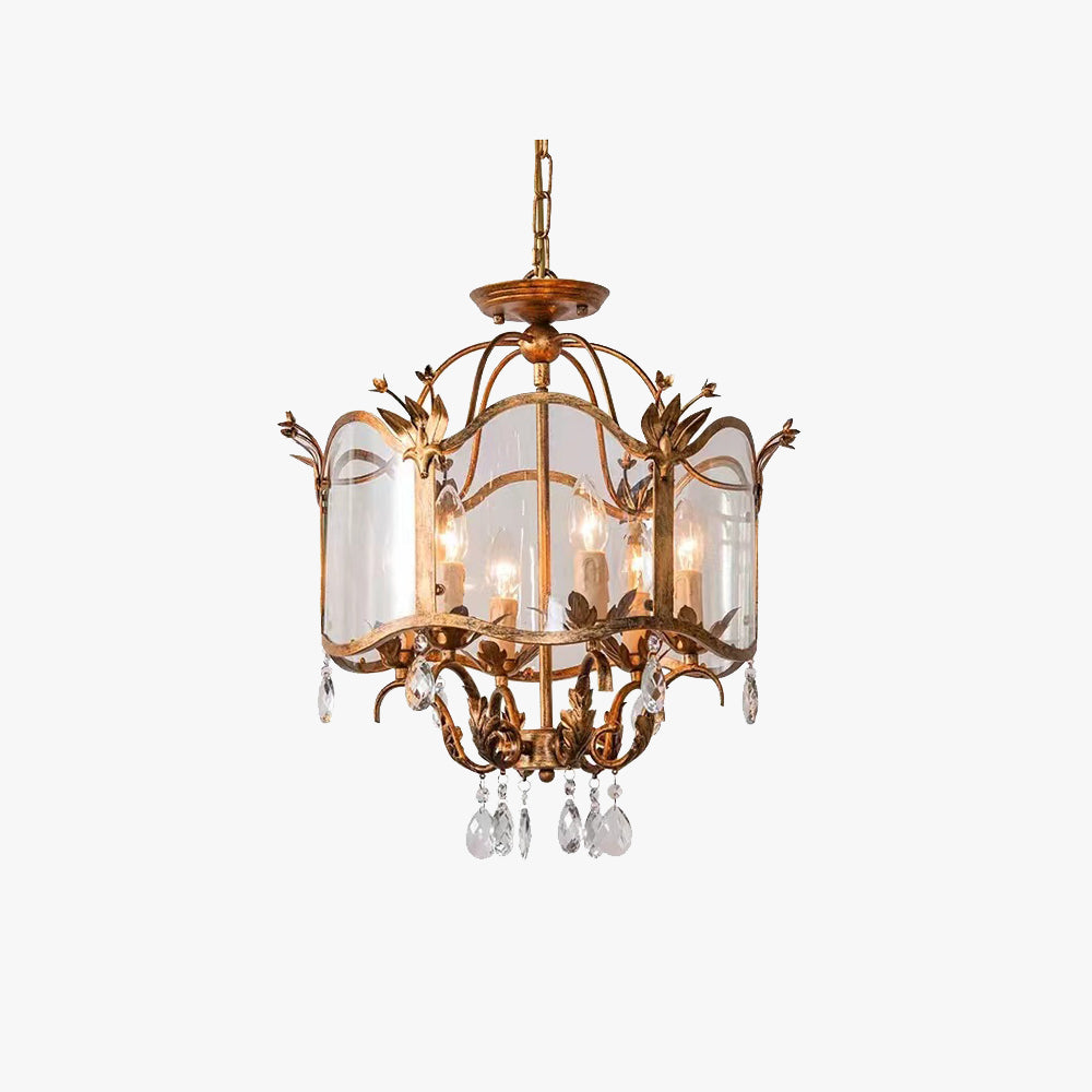 Silva Vintage Forme De Cage Suspension Métal/Verre Salle À Manger - Neutralighting