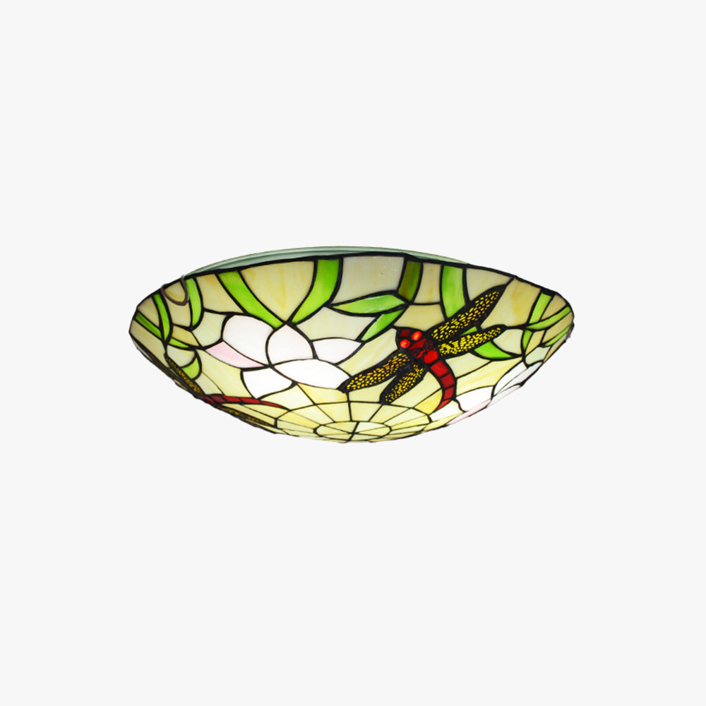 Tiffany Vintage LED Plafonnier Verre Chambre À Coucher