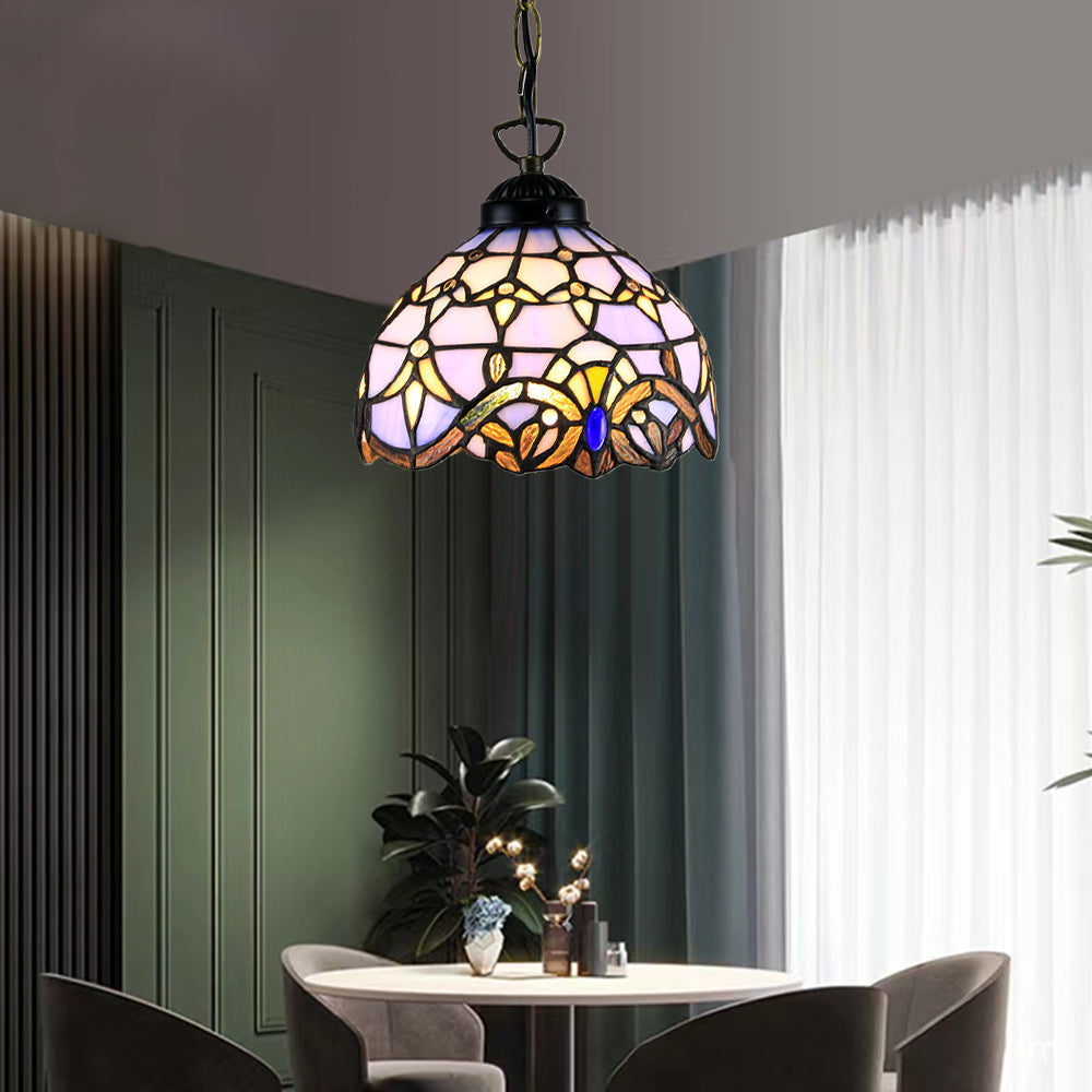 Tiffany Cottage LED Suspension Métal Verre Chambre À Coucher/Salon - Neutralighting