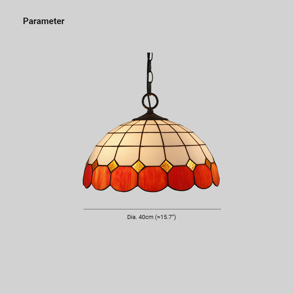 Tiffany Luxe Vintage Suspension Gemme Verre Chambre À Coucher/Salon - Neutralighting