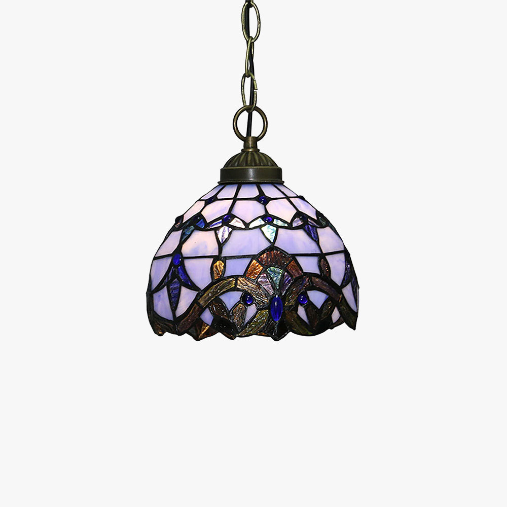 Tiffany Vintage LED Suspension Métal/Verre Chambre À Coucher - Neutralighting