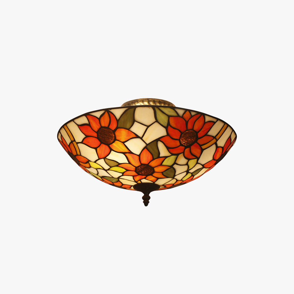 Tiffany Luxe  Plafonnier Tournesol Chambre À Coucher/Salon