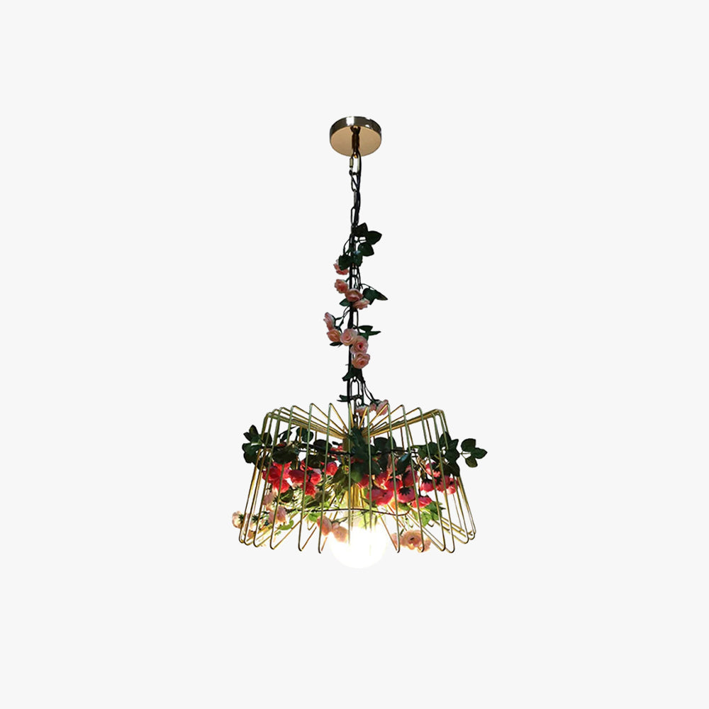 Arisha Moderne Fleur LED Suspension Verre/Métal Chambre À Coucher - Neutralighting
