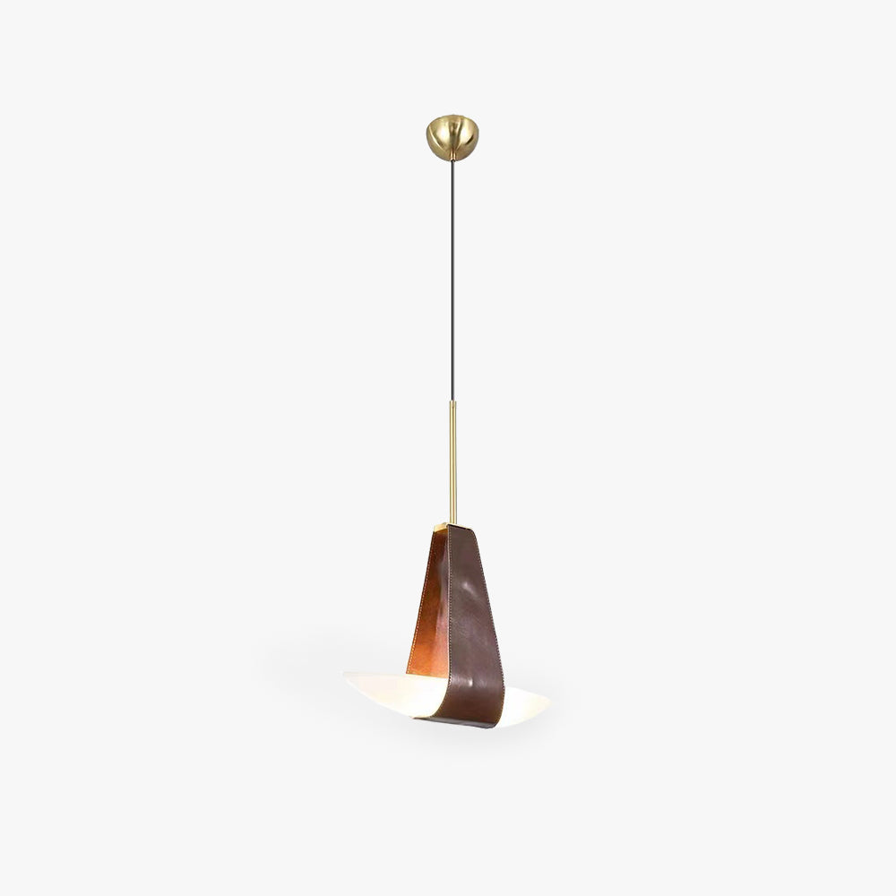 Valentina Suspension Luminaire Industrielle Rouge Verre Métal Salon - Neutralighting