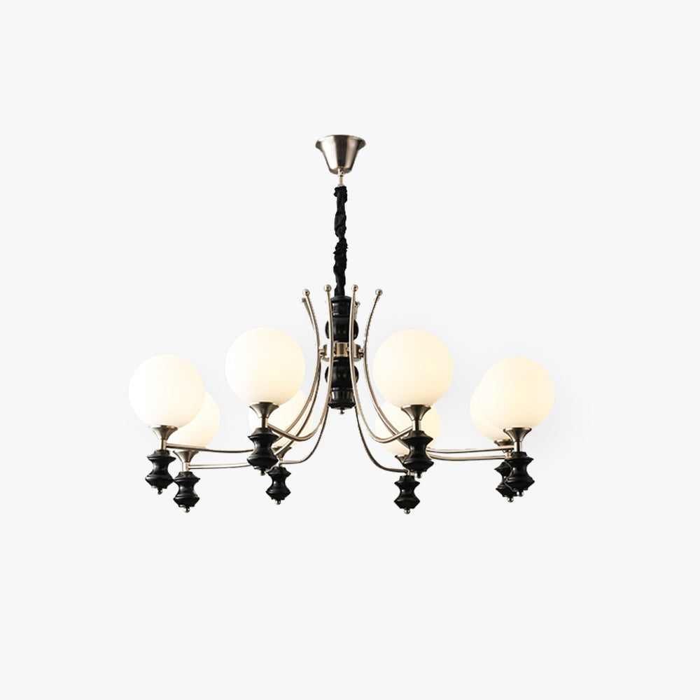 Valentina Suspension Luminaire LED Vintage Blanc Verre Salon - Neutralighting