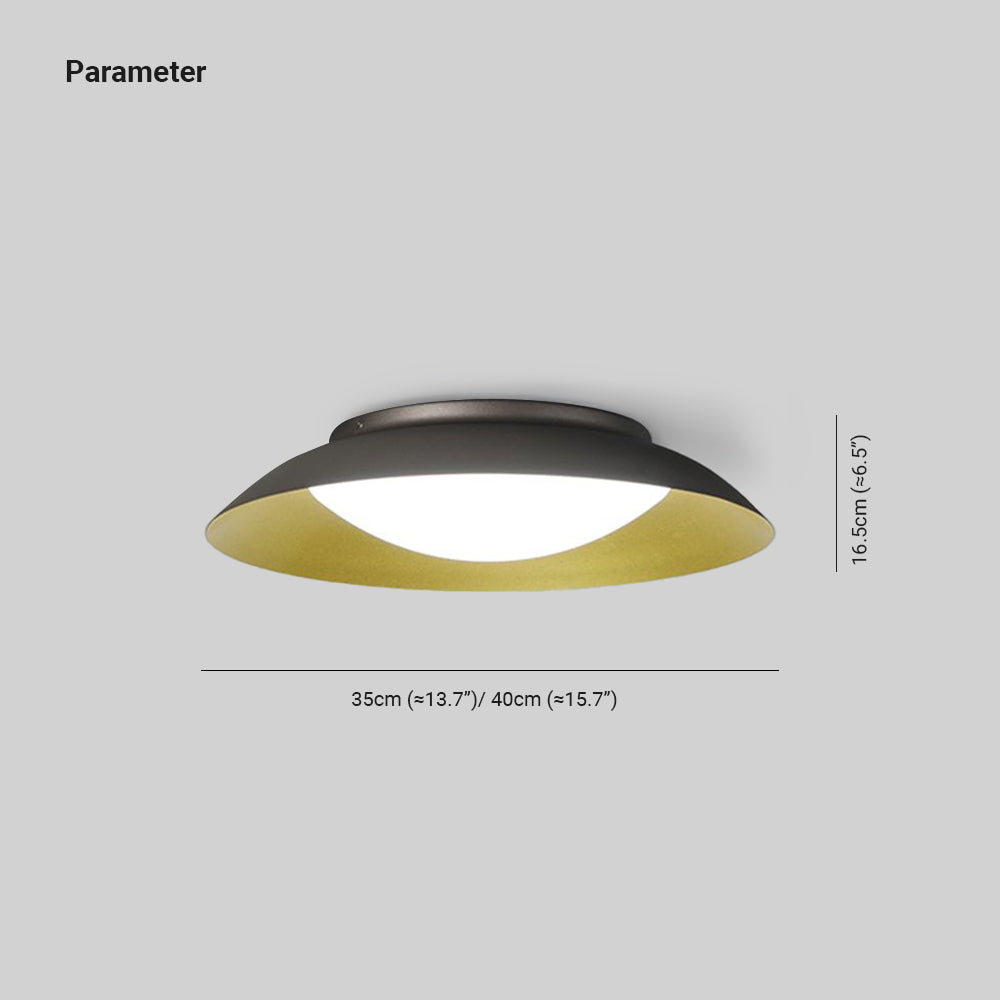 Arisha Moderne Plafonnier Bol Moderne Métal Laiton Salon - Neutralighting