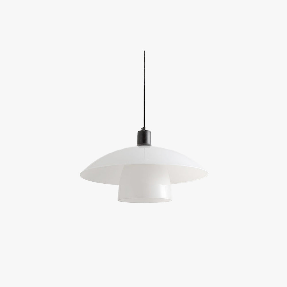 Arisha Suspension Dôme Nordique, Verre/Metal, Blanc, Chambre - Neutralighting