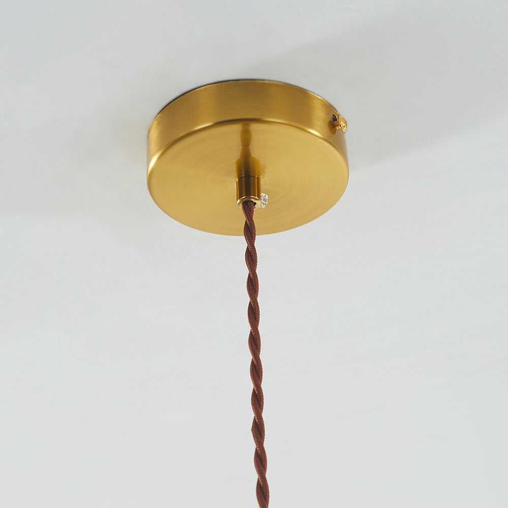 Valentina Suspension Cylindre/Géométrie Vintage, Métal/Verre, Vert, Salle à Manger - Neutralighting