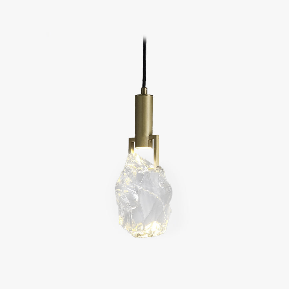 Kristy Suspension Irrégulier Géométrique, Métal/Cristal, Transparent, Chambre - Neutralighting