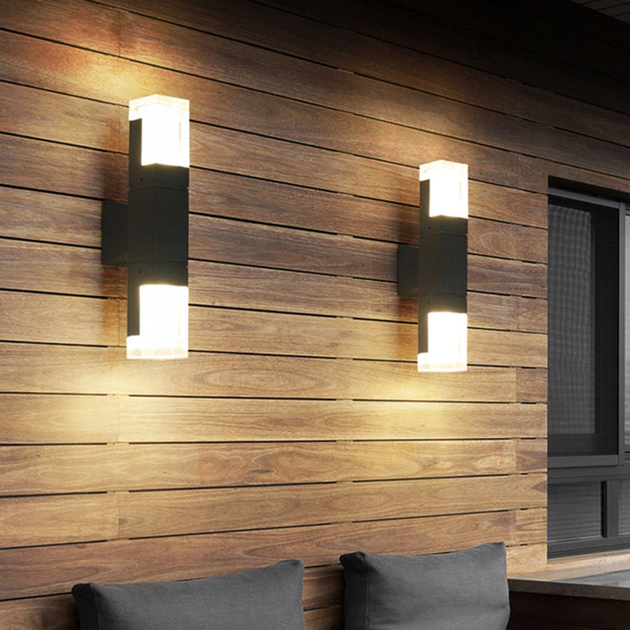 Gaela Applique Murale Rectangulaire Moderne Noir. Couloir - Neutralighting