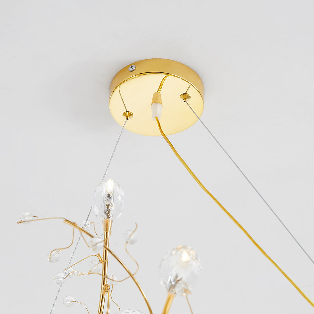 Olivia Art Suspension Cristal Salon Chambre à Coucher - Neutralighting
