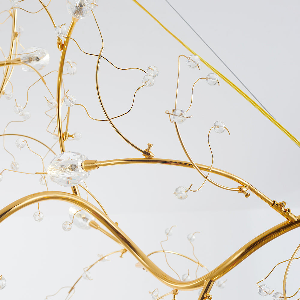 Olivia Art Suspension Cristal Salon Chambre à Coucher - Neutralighting