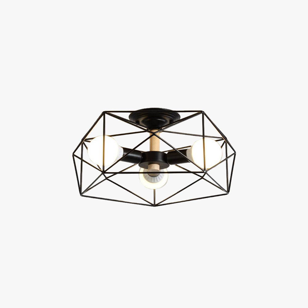 Arisha Moderne LED Plafonnier Doré/Blanc Métal Salon Chambre à coucher - Neutralighting