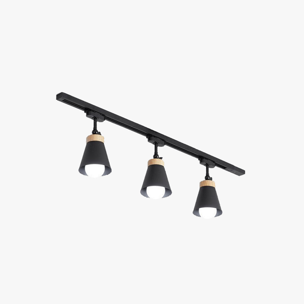 Aim Moderne LED Plafonnier Noir/Blanc Métal Chambre à coucher
