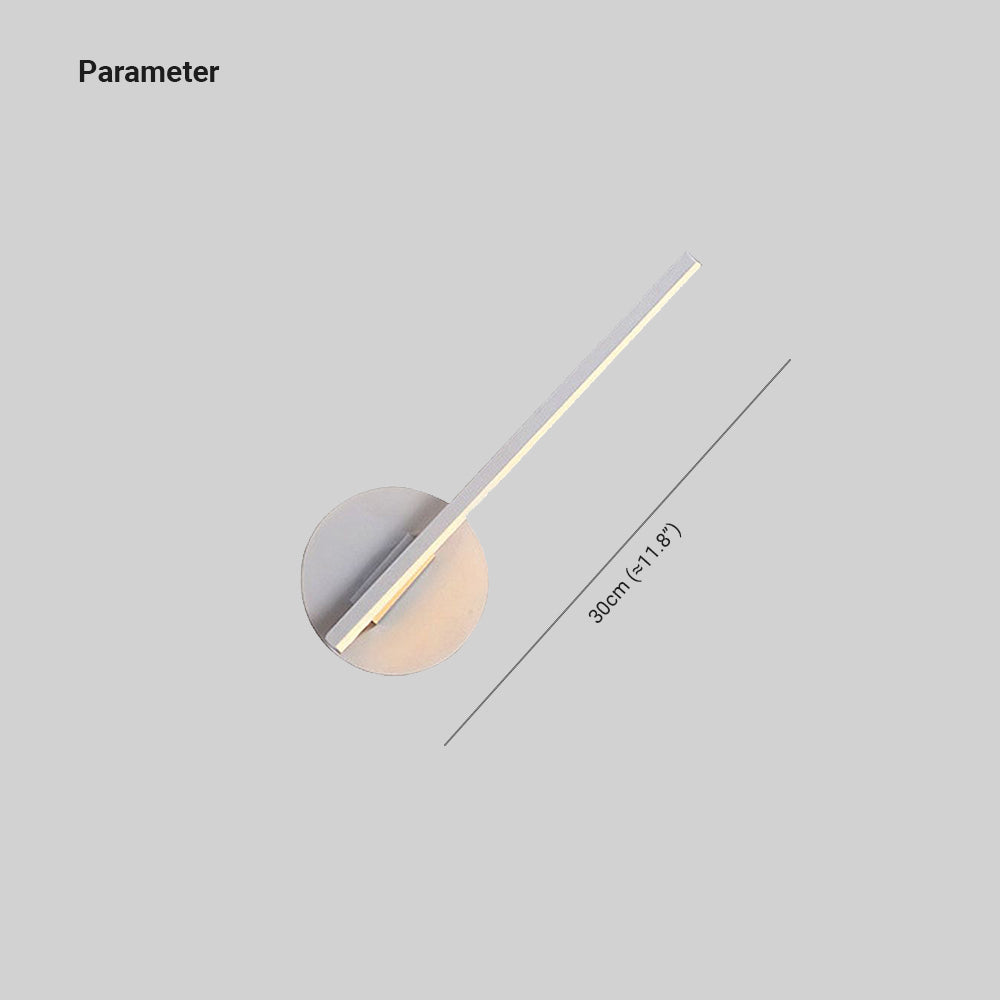 Ray Ronde LED Applique Murale Blanc Noir Acrylique Métal Salon - Neutralighting