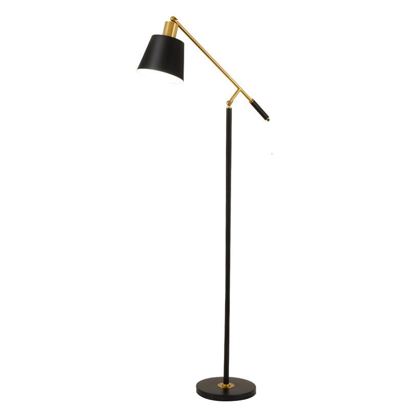 Mira Moderne LED Lampadaire Dôme  Noir Métal Salon Salle à manger